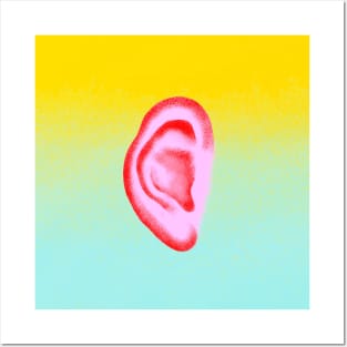 Floating Ear Posters and Art